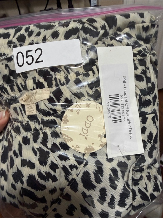 ODDY Dresses & Skirts - ODDY Black & Cream Patterned Dress NWT
